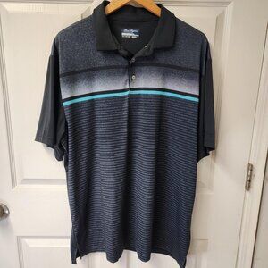 Ben Hogan Performance Mens gradiant chest stripe golf polo shirt size X-Large